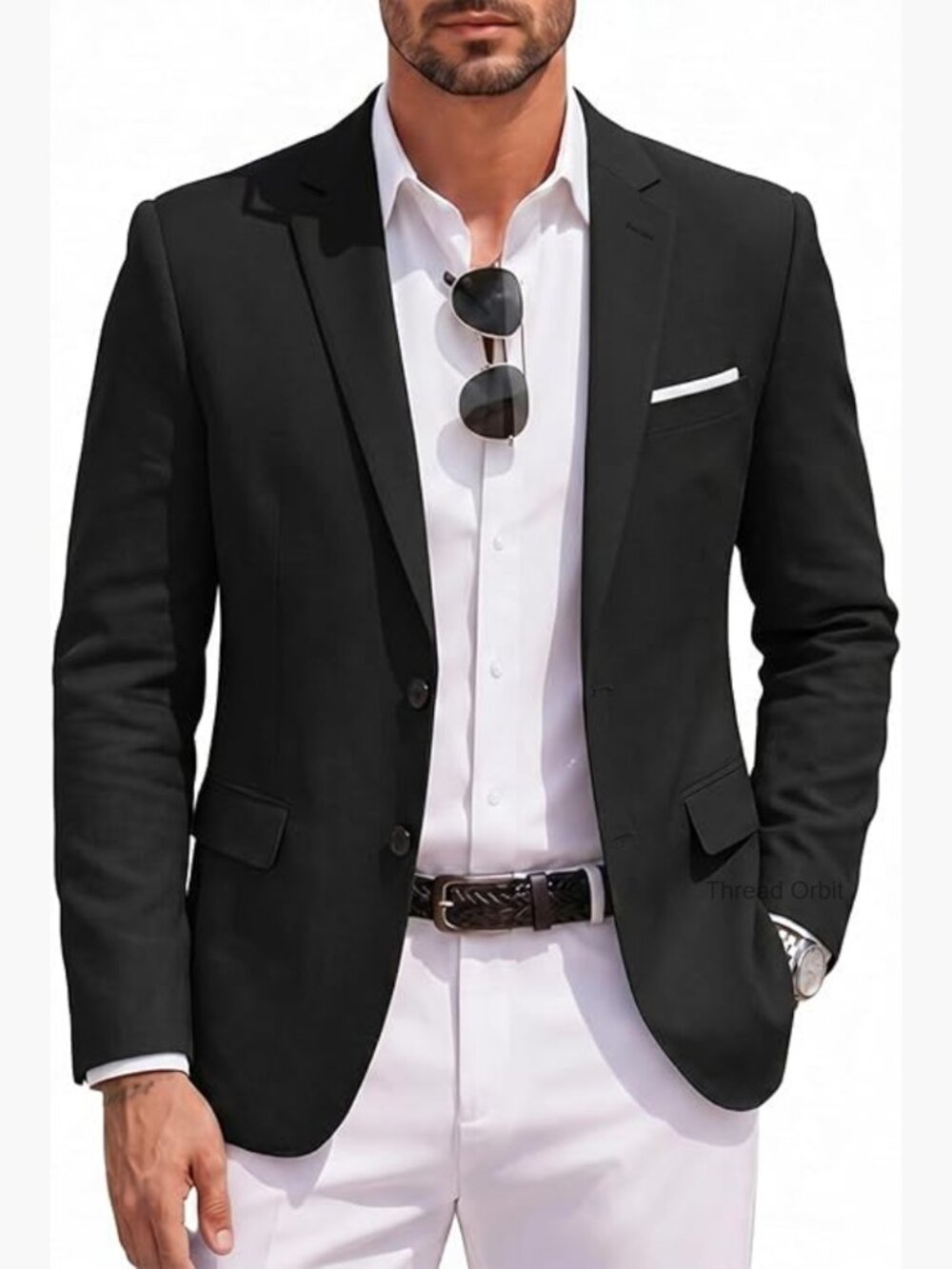 Men's Slim Fit Two Button Sport Coat Blazer